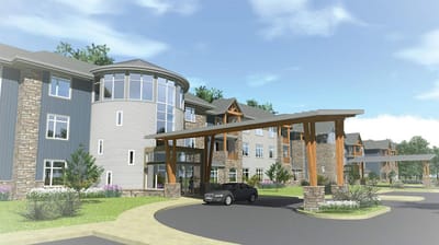 Exterior view of the Meadowcrest at Middletown building