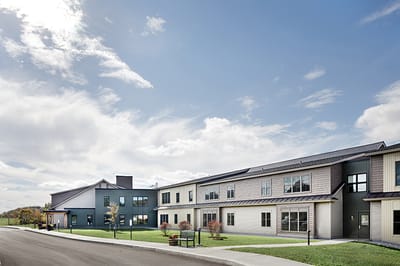 Exterior view of Morgan Orchards Senior Living Community