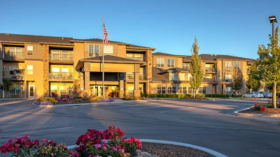 Exterior view of MorningStar Senior Living facility