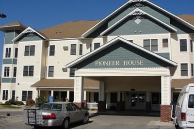 Exterior view of Pioneer House Assisted Living facility
