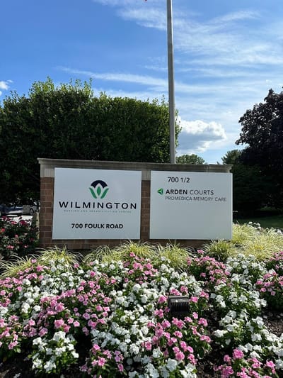 Exterior sign for Arden Courts and ProMedica Memory Care