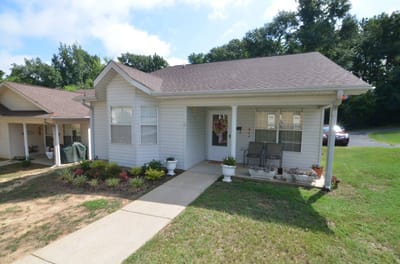 Exterior view of a cottage in the retirement village