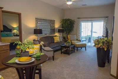 Cozy interior living space with modern decor