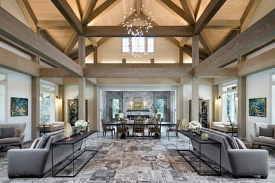 Bright and spacious common area with modern decor