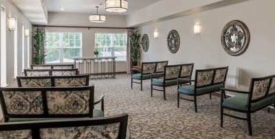 Interior common area with comfortable seating