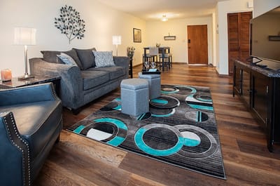 Modern living room interior with stylish decor