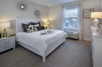 Bright, welcoming bedroom with a cozy decor