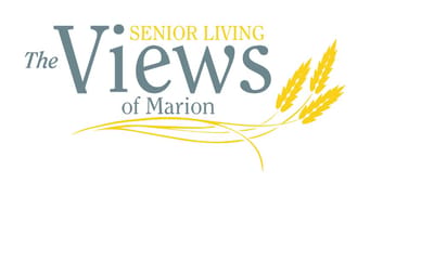 The Views of Cedar Rapids | RidgeView Assisted Living, assisted living in Cedar Rapids, IA — Logo design for senior living facility "The Views of