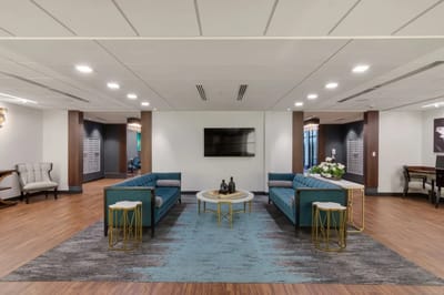 Interior common area with seating and decor