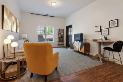 Bright and inviting interior of a living space