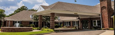 Front entrance of Village Green Health and Rehabilitation