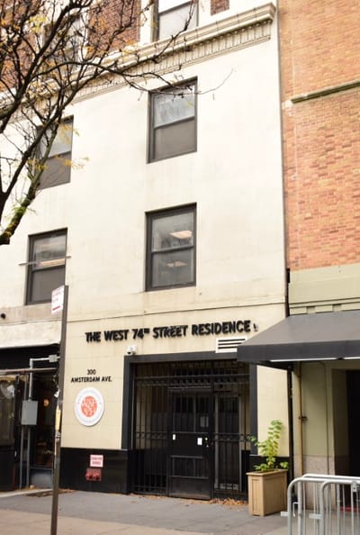 Exterior view of The West 74th Street Residence