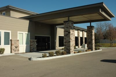 Facade of the Meridian Meadows Assisted Living facility