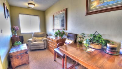 Cozy interior room with furniture and decor