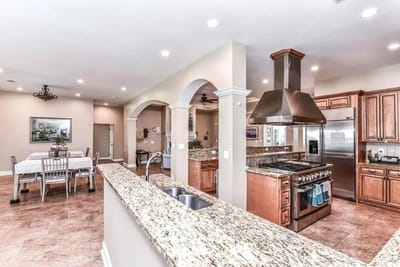 Bright, modern kitchen in a senior living facility