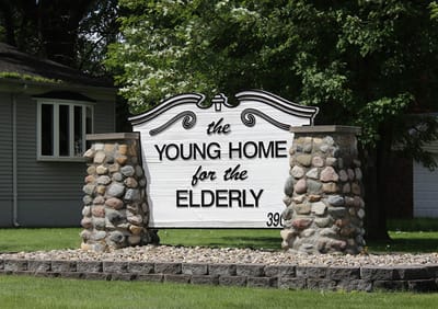 Sign for The Young Home for the Elderly
