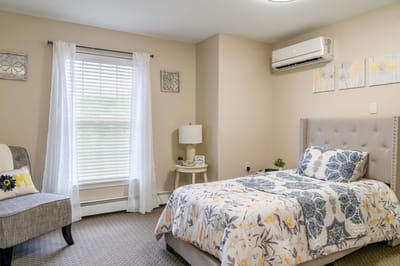 Cozy private resident room with natural light