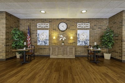 Bright common area with a welcoming atmosphere