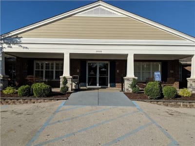 Front entrance of River City Living Community