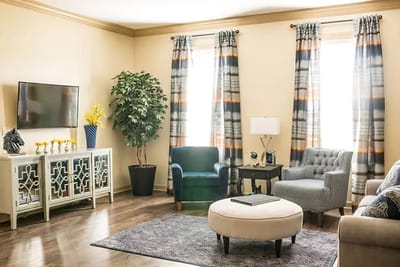 Interior common area with seating and decor