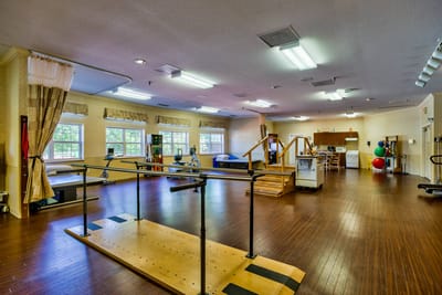 Interior view of a rehabilitation exercise room