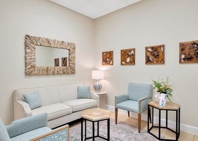 Cozy common area with seating and decor