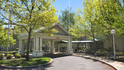 Entrance of The Massry Residence surrounded by greenery