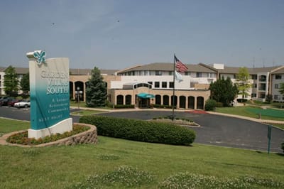 Exterior view of Garden Villas South retirement community