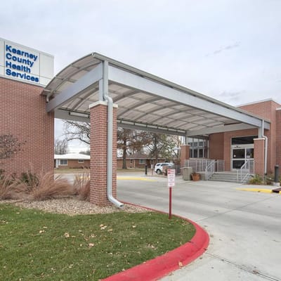 Entrance of Kearney County Health Services facility