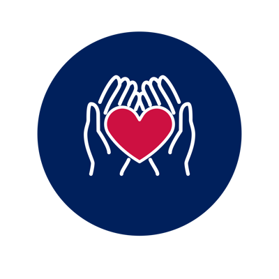 Graphic of hands holding a heart