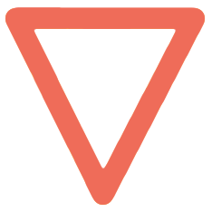 Geometric shape in coral color