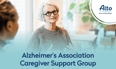 Residents in a caregiver support group discussion
