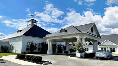 Exterior view of the Ashton Grove facility entrance
