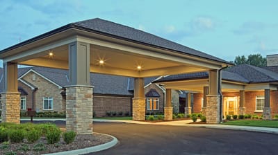 Entrance of Ashton Grove assisted living facility