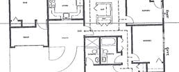Architectural floor plan of resident units