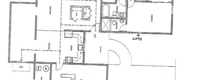 Architectural floor plan of a residence