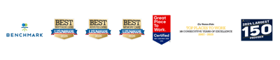 Facility awards and certifications logos