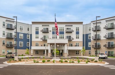 Exterior view of Hayden Grove Senior Living building