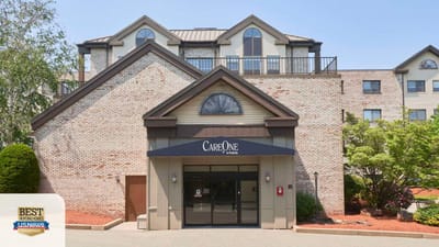 Exterior view of CareOne at Lowell entrance