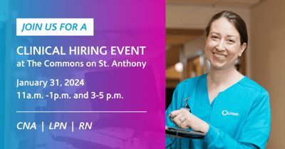Promotional image for a clinical hiring event