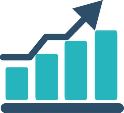 Graphic representation of a growth chart