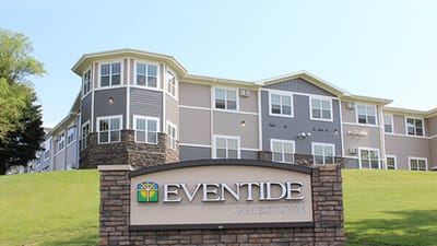 Exterior view of Eventide Catered Living facility