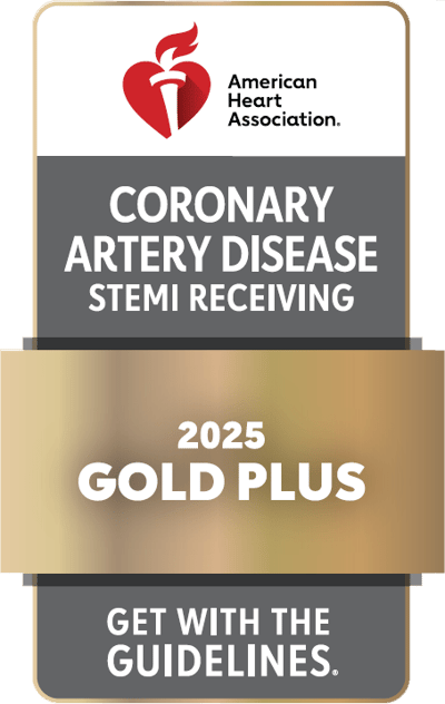 Gold Plus achievement badge for heart disease care