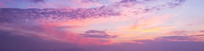 Colorful sunset sky with clouds