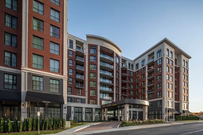 Facade of Waterford Grand Retirement Community