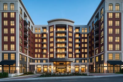 Exterior view of Waterford Grand Retirement Community