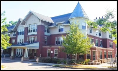 Exterior view of Neville Center at Fresh Pond