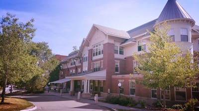 Exterior view of Neville Center at Fresh Pond