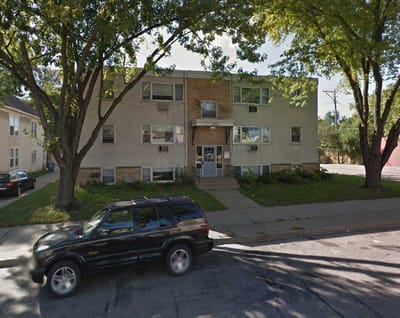 Exterior view of a senior living facility building