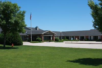 Exterior view of Riverside Lodge Retirement Community